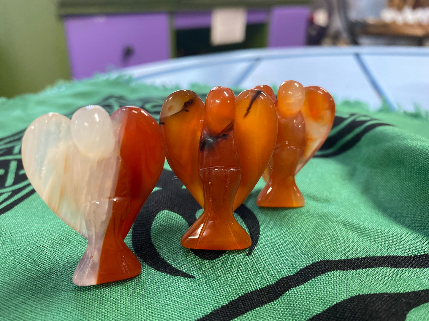 Carnelian Angel Carving 1.5”