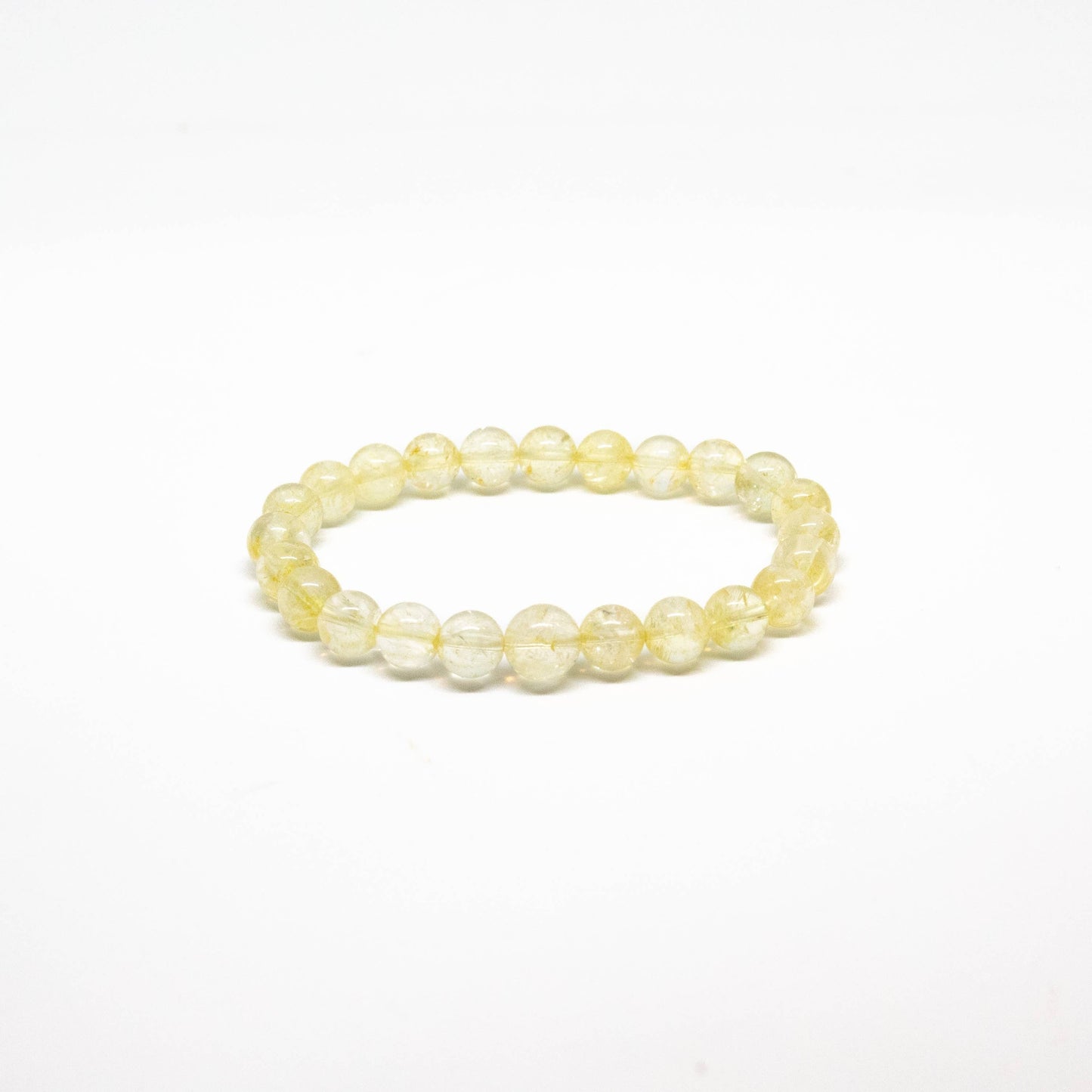 Citrine Beaded Bracelet - Wrist Mala - 8mm