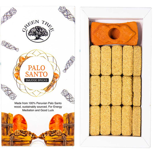 Green Tree Smudge Bricks - Palo Santo (Pack of 15)