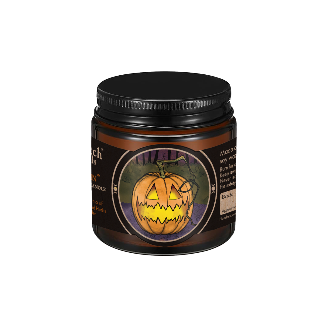 Sea Witch Botanicals Soy Wax Candle with Cotton Wick - Samhain (3 oz)