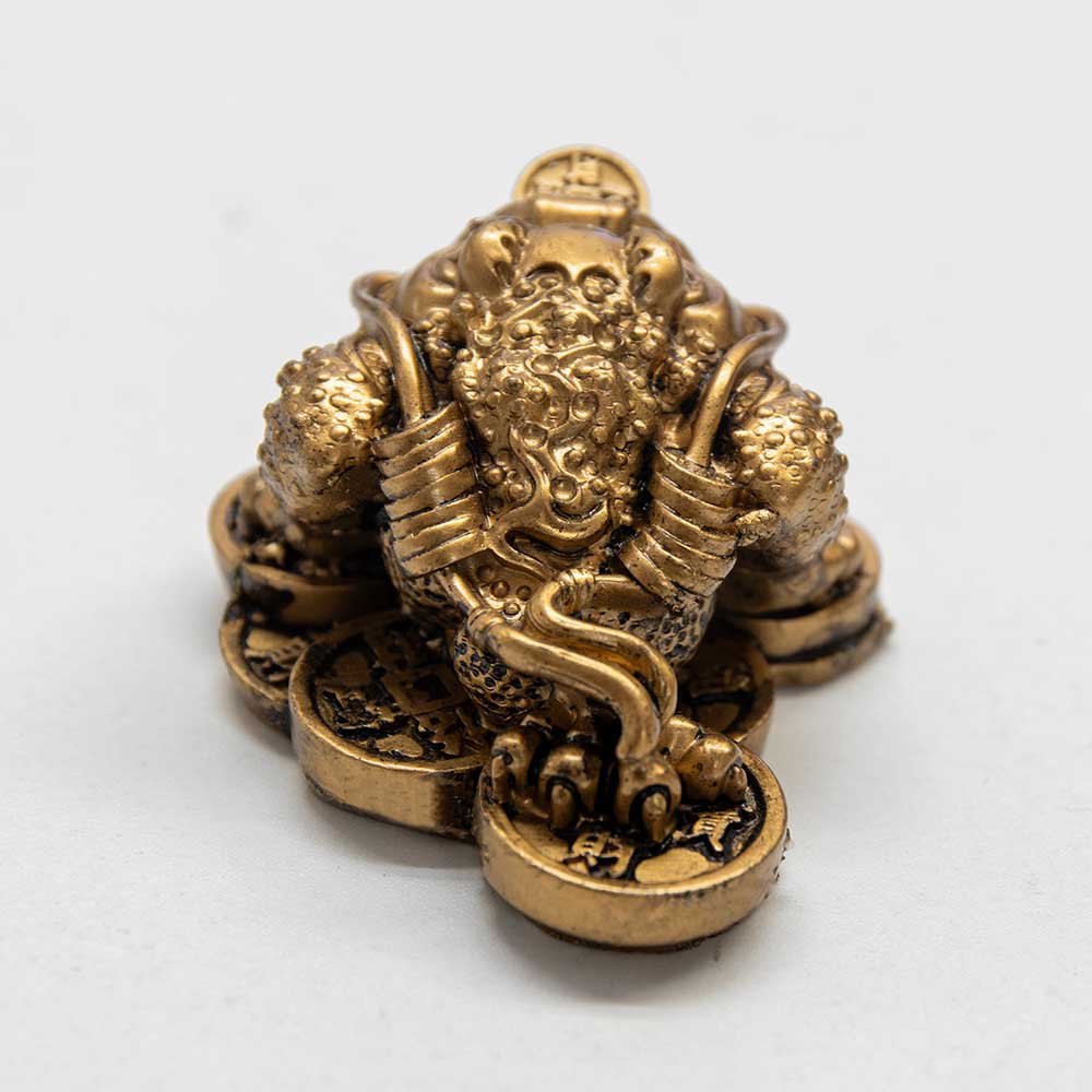 Polyresin Feng Shui Figurine Money Toad - Gold (Each)