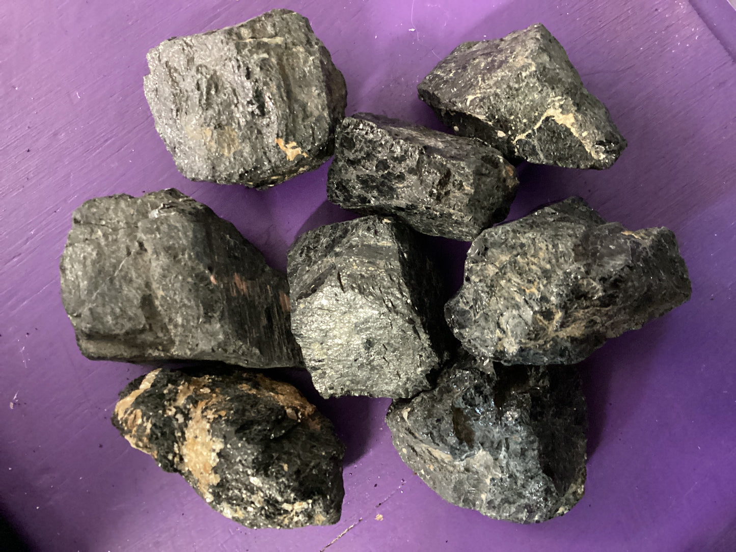Black Tourmaline raw stones large