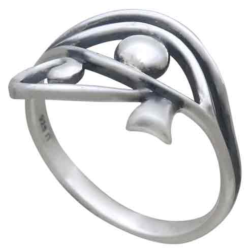 Sterling Silver Eye of Horus Ring