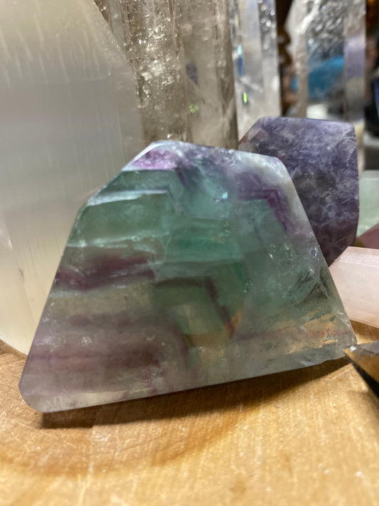 Rainbow Fluorite Slab 2.5”