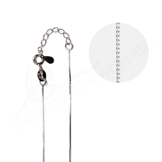Sterling Silver Box Chain 18"
