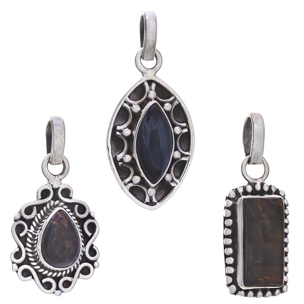 Small Pietersite Pendant (18 to 28mmH)