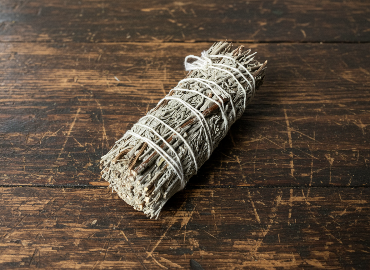 Blue Sage smudge stick 4"