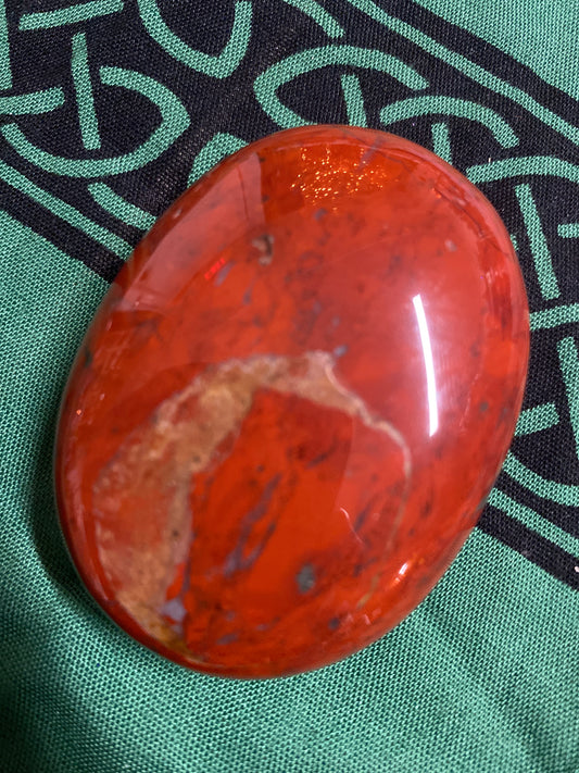 Red Jasper Palm Stone