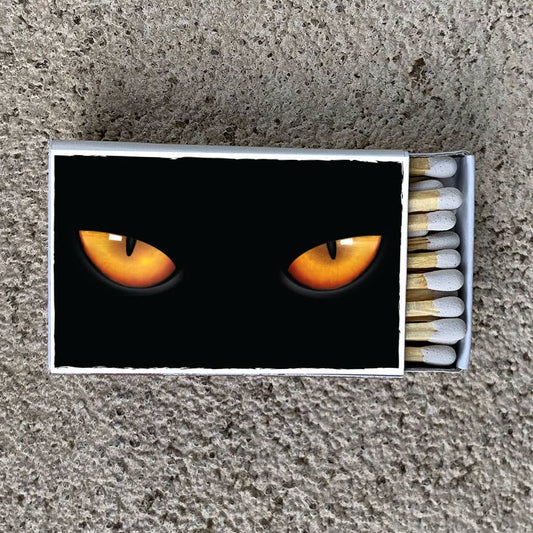 Cat Eyes Matchbox • Decorative Matches - Candle Acc