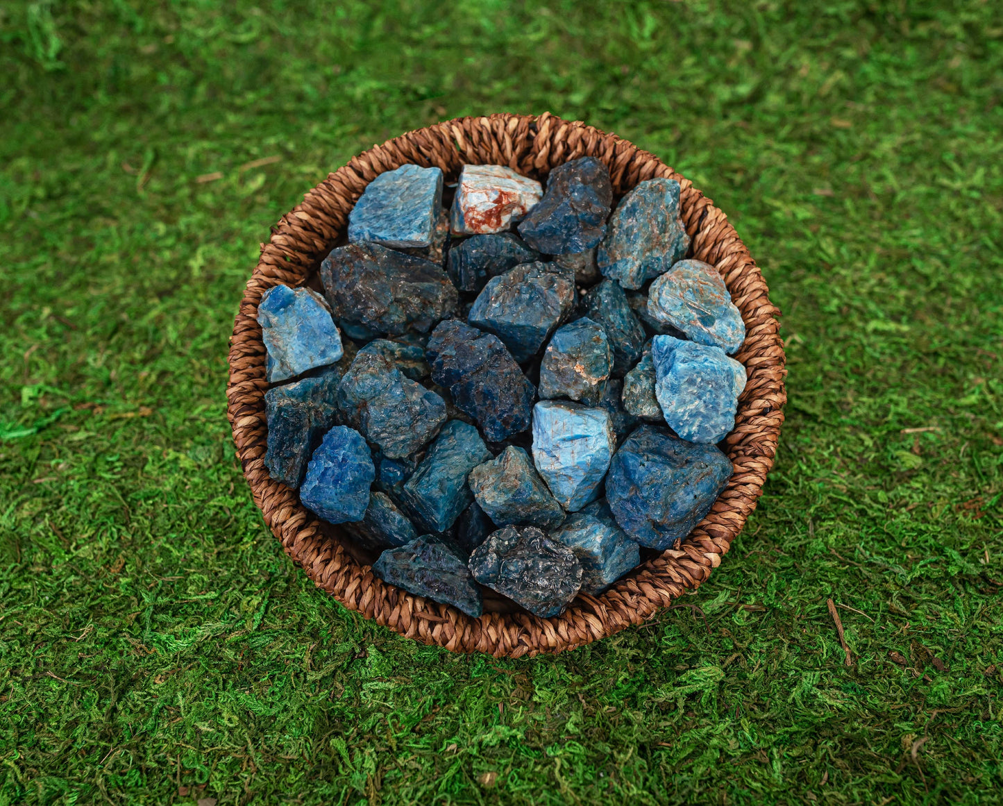 Rough Blue Apatite Crystal Natural Crystals