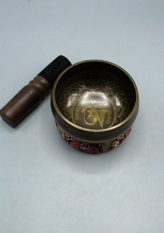 Tibetan Om Mani Singing Bowl