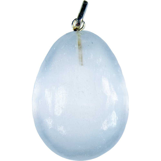 Gemstone Drop Pendant - Selenite Satin Spar (Each)