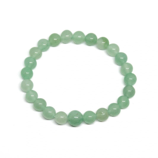 Green Aventurine Beaded Bracelet Wrist Mala 6mm Small Wrist