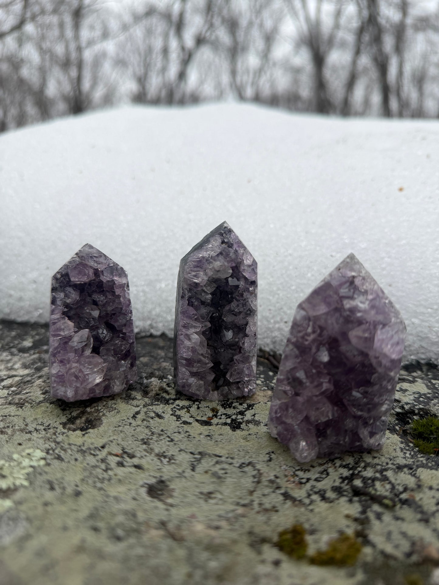 Amethyst Druzy Geode Tower Piece
