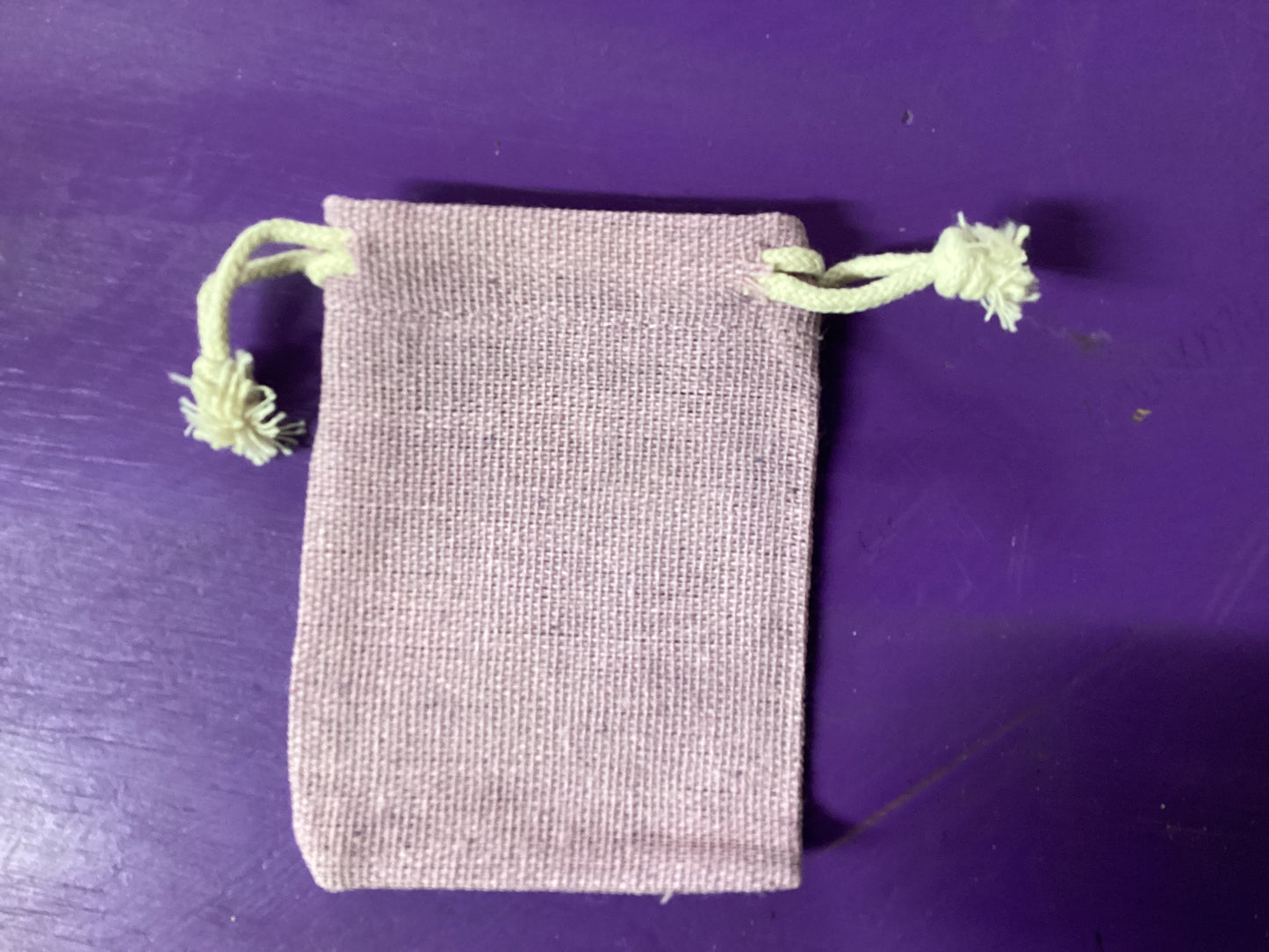 Cotton Colored Magickal Sachet Mojo Bag 2.5”x3.25”