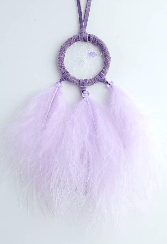 1.5" Lavender Fluffy Dream Catcher
