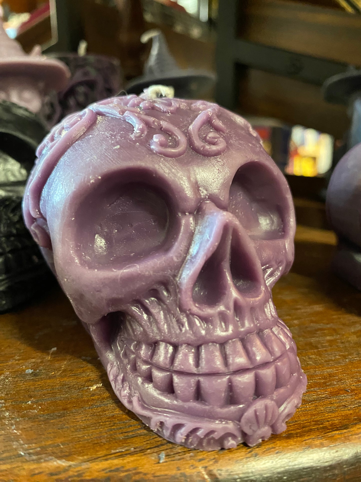 Beeswax & Soy Scented Skull Candle by Loki Candle Company