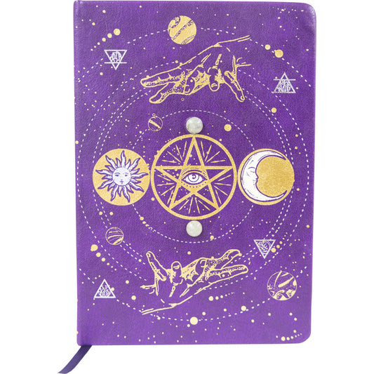 Vegan Leather Crystal Journal w/ Bag - Tarot