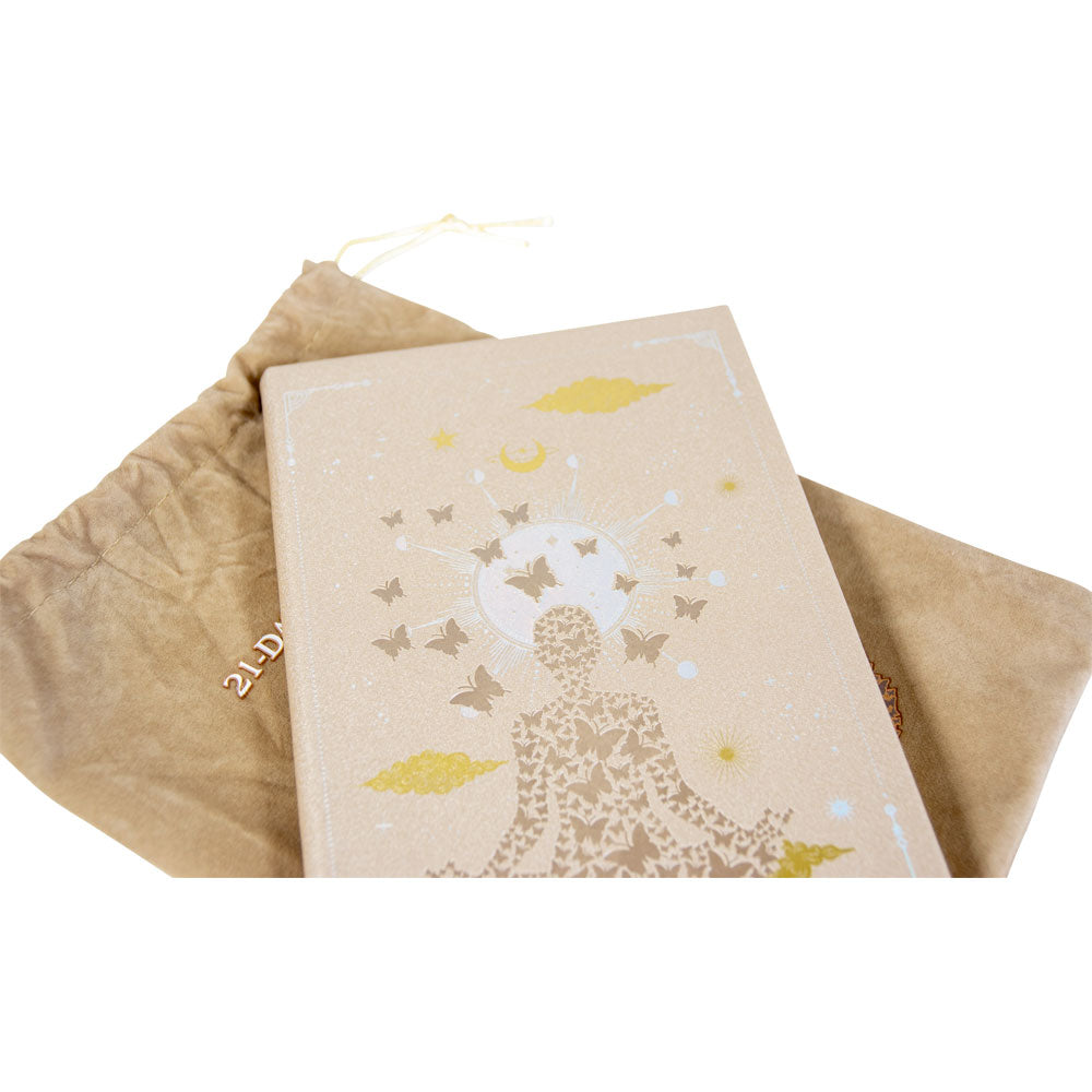 Vegan Leather Crystal Journal w/ Bag - Reiki