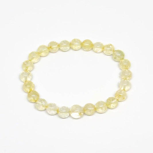 Citrine Beaded Bracelet - Wrist Mala 4mm - Small Wrist
