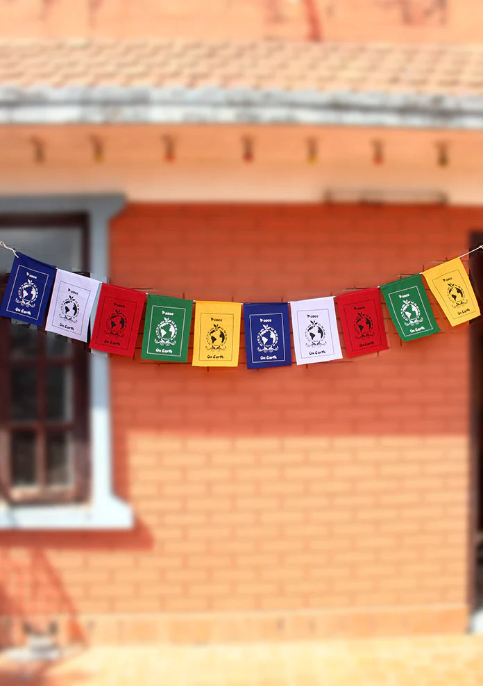 Peace on Earth English Prayer Flags