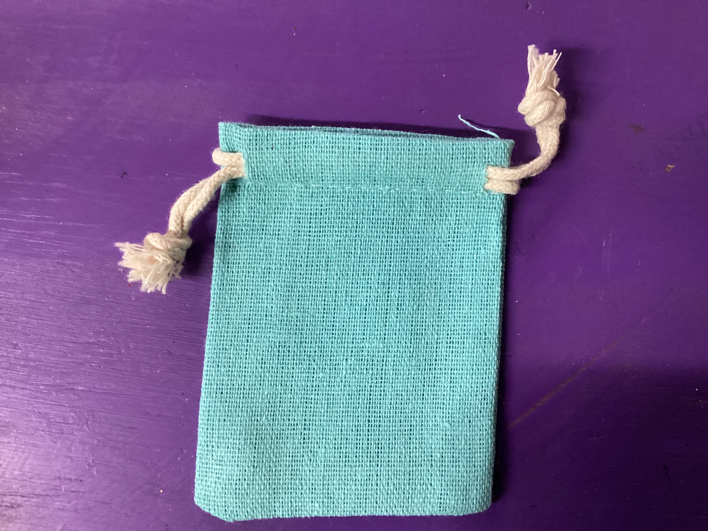 Cotton Colored Magickal Sachet Mojo Bag 2.5”x3.25”