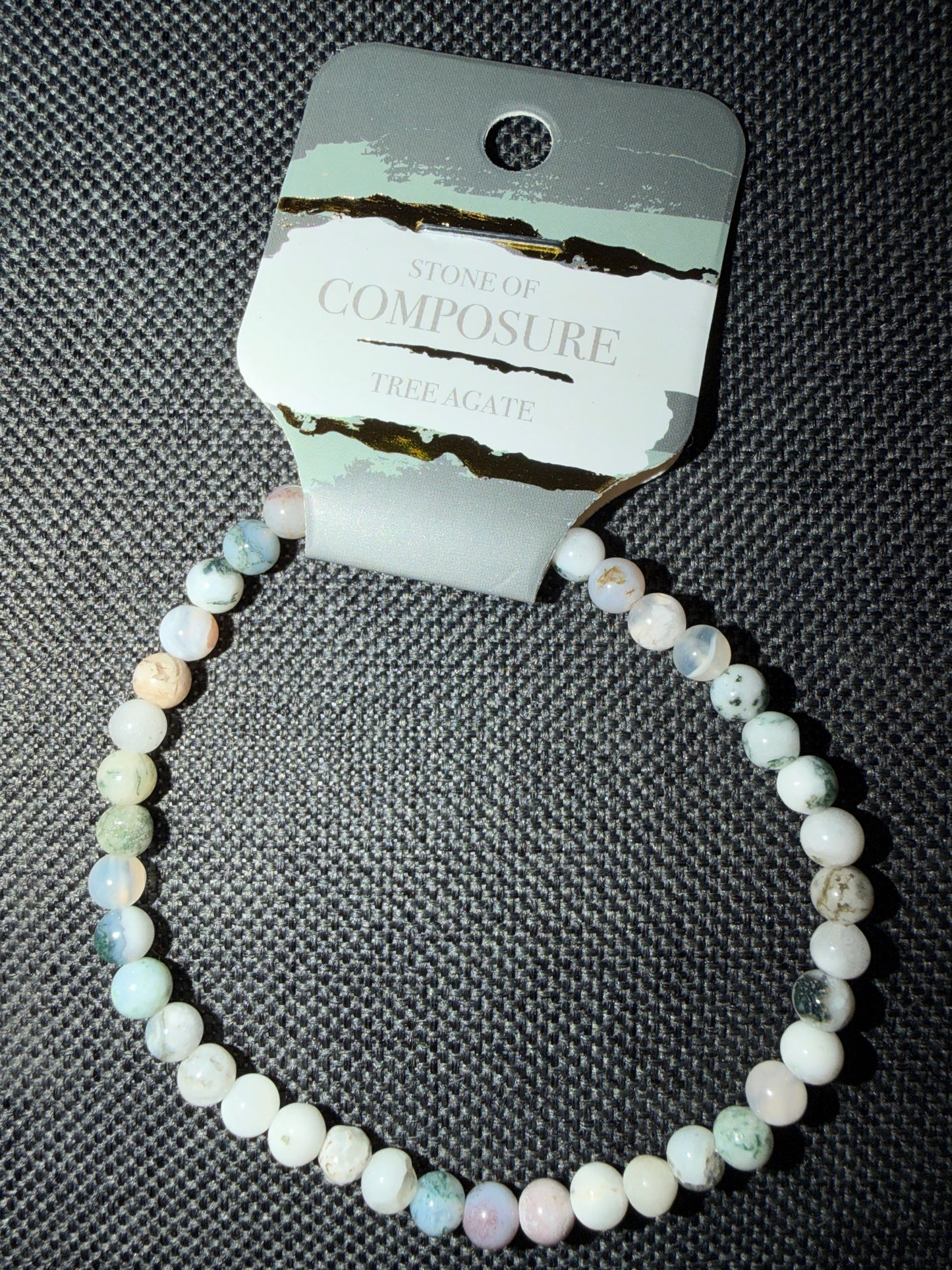 Tree Agate bracelet 6mm