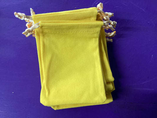 Mixed velveteen pouch 3x4”