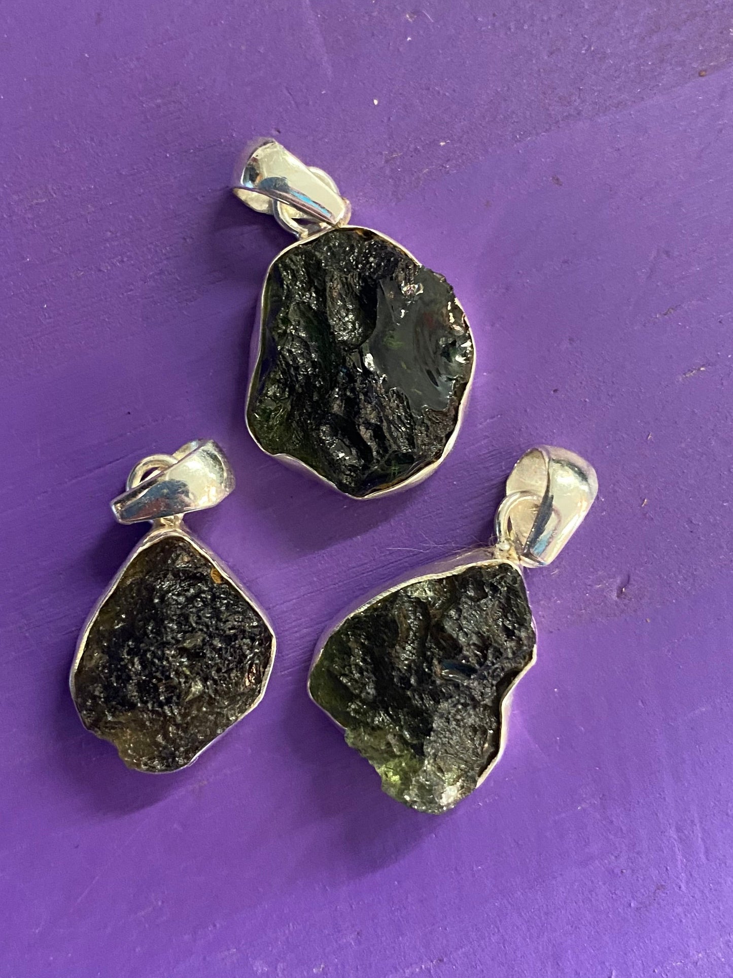 Moldavite pendant