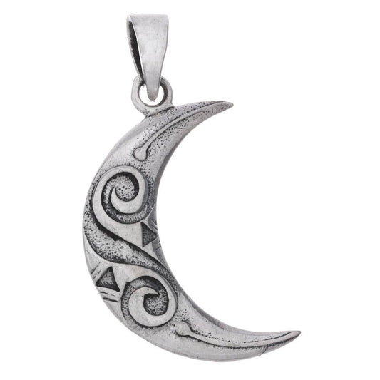 Spiral Moon Sacred Symbol Pendant