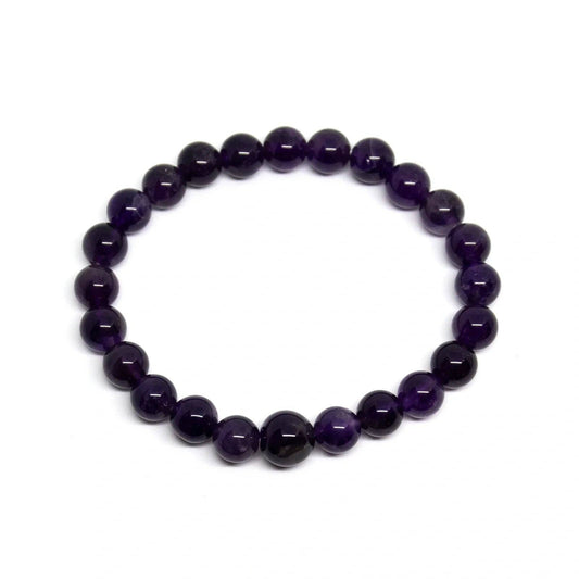 A Grade Amethyst Bracelet Wrist Mala 6mm Small Wrist
