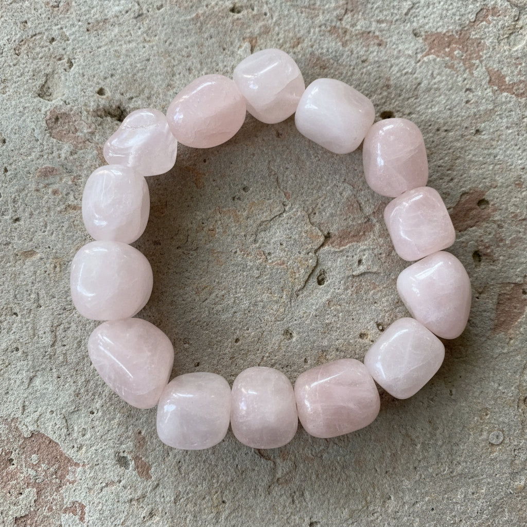 Rose Quartz gemstone bracelet