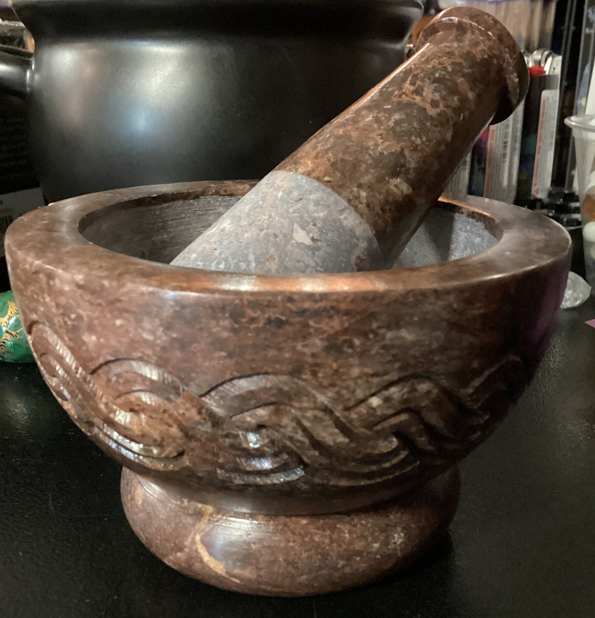 Celtic mortar & pestle set