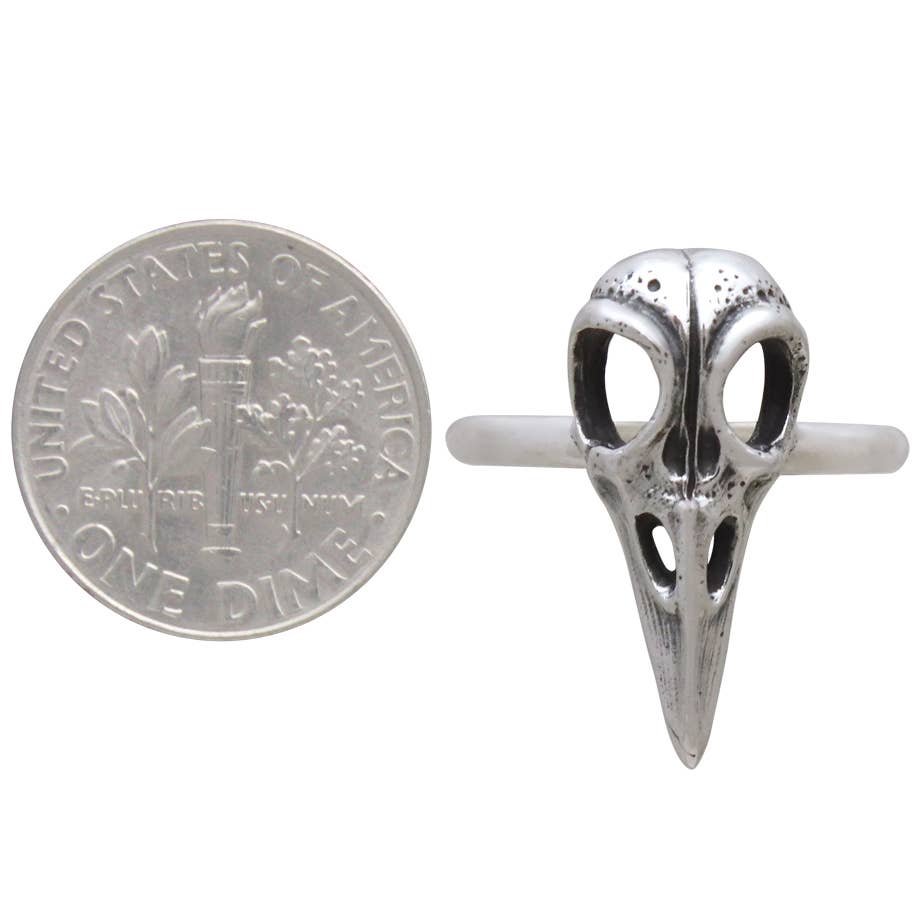 Raven Skull Ring