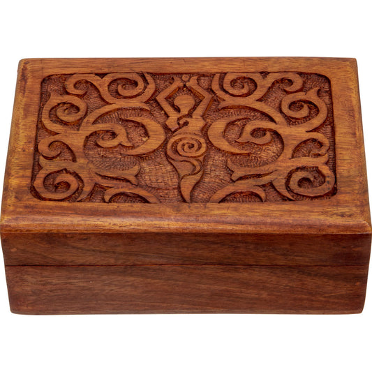Wood Box Velvet Lined - Goddess