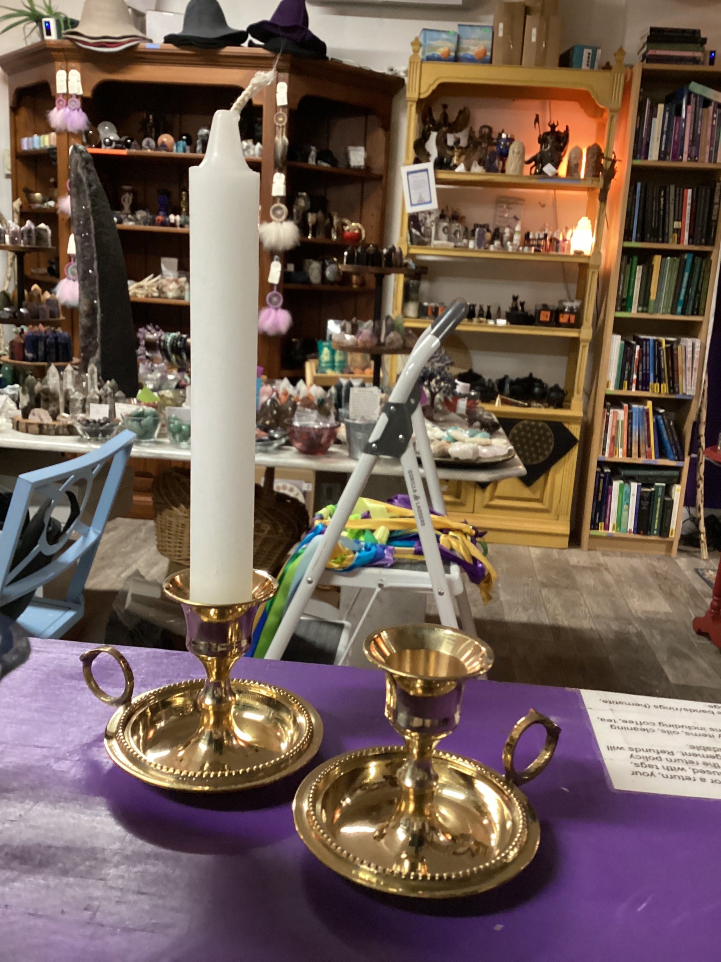 Brass Chamberstick Taper candle holder