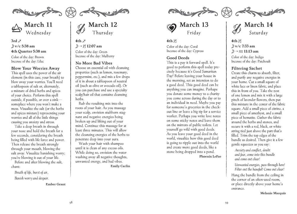 2026 Witches Spell A Day Almanac by Llewellyn