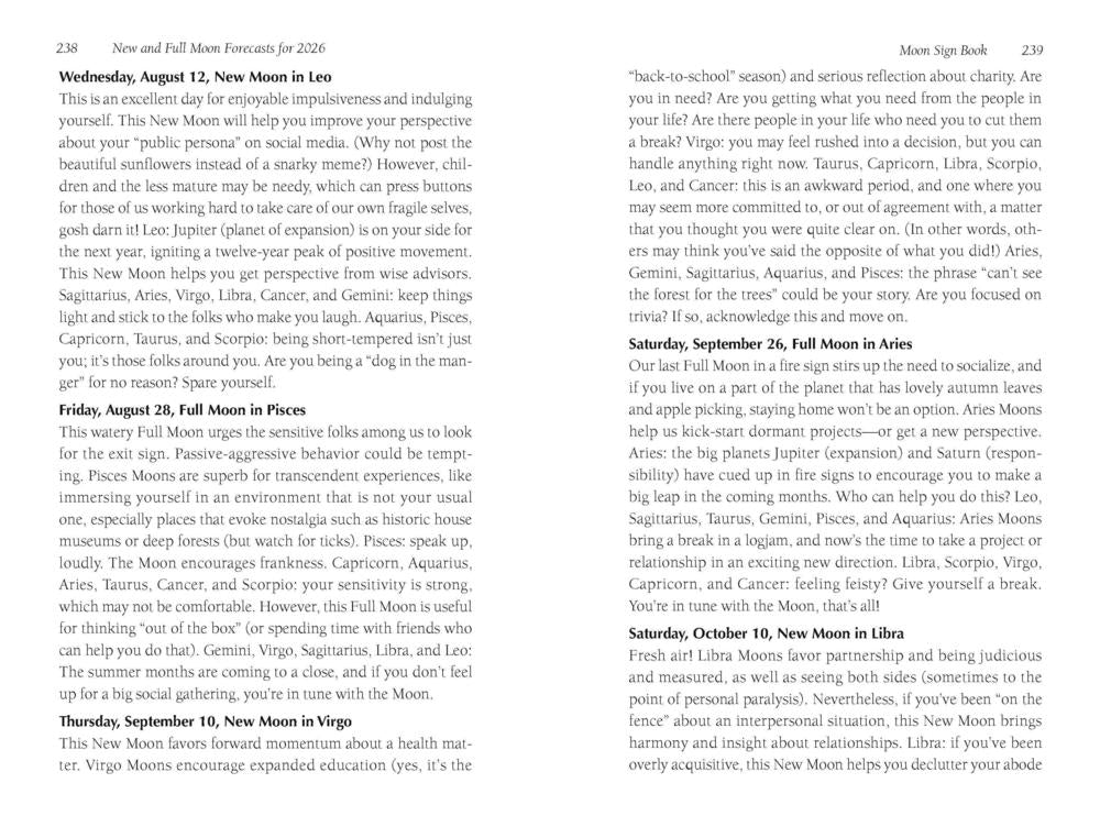 2026 Moon Sign Book by Llewellyn