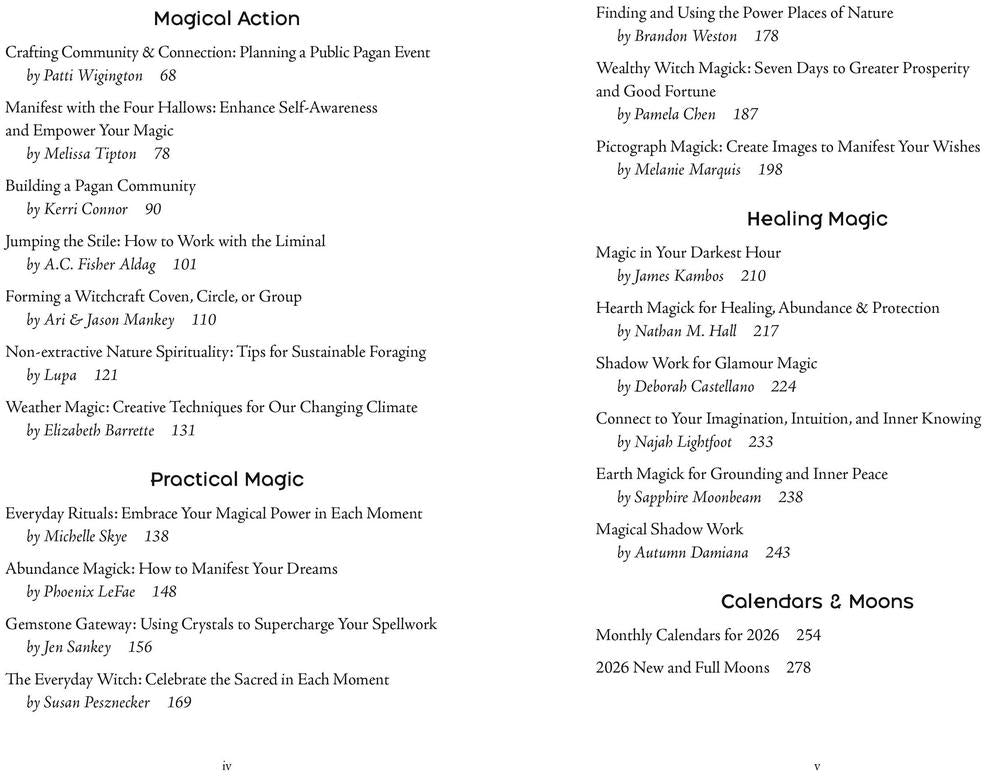 2026 Witches Companion Almanac by Llewellyn