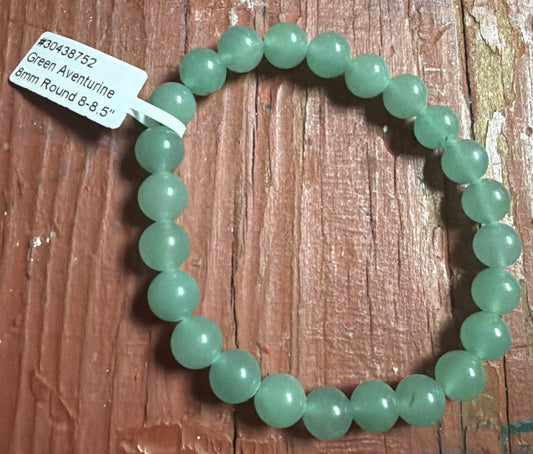 Green Aventurine Bracelet 8mm Long Size