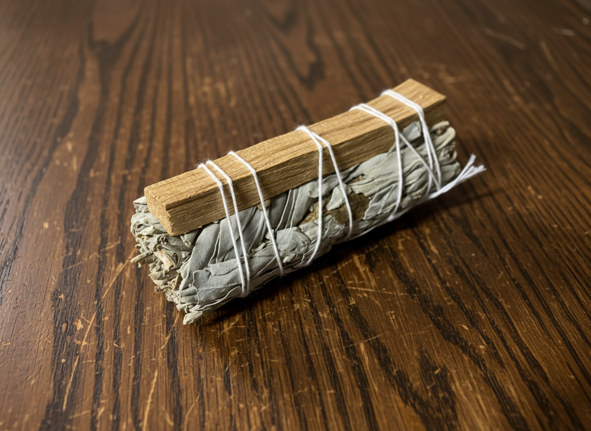 4" Sage & Palo Santo smudge