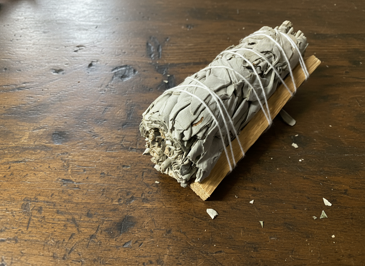 4" Sage & Palo Santo smudge