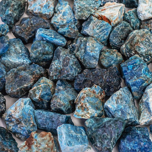 Rough Blue Apatite Crystal Natural Crystals