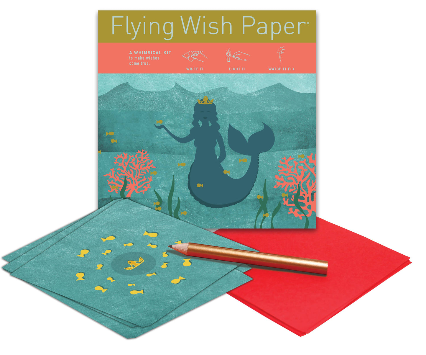 MERMAID / Mini Wish-Making Kit / 15 WISH PAPER™ +Accessories