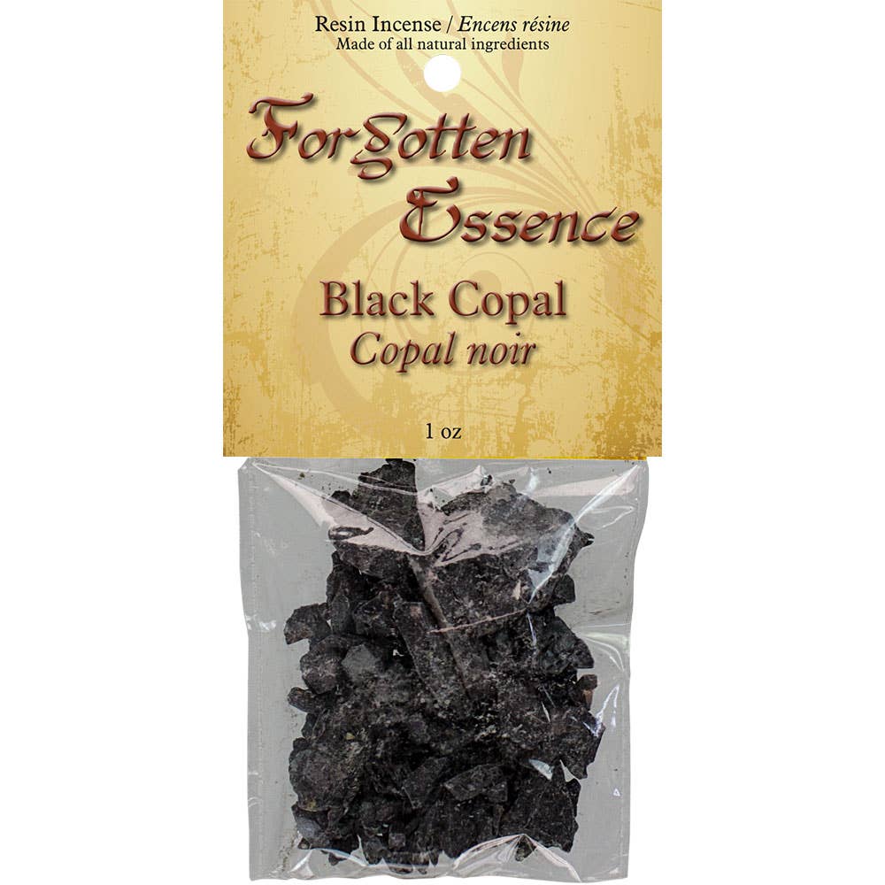 Forgotten Essence Resin Incense Black Copal (1 Oz)
