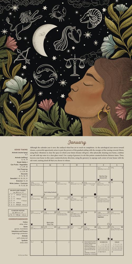 2027 Magical Moon Calendar by Llewellyn