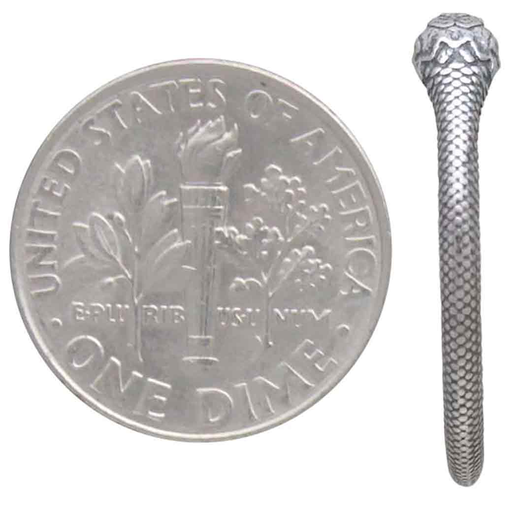 Sterling Silver Ouroboros Hoop Earrings 21x21mm