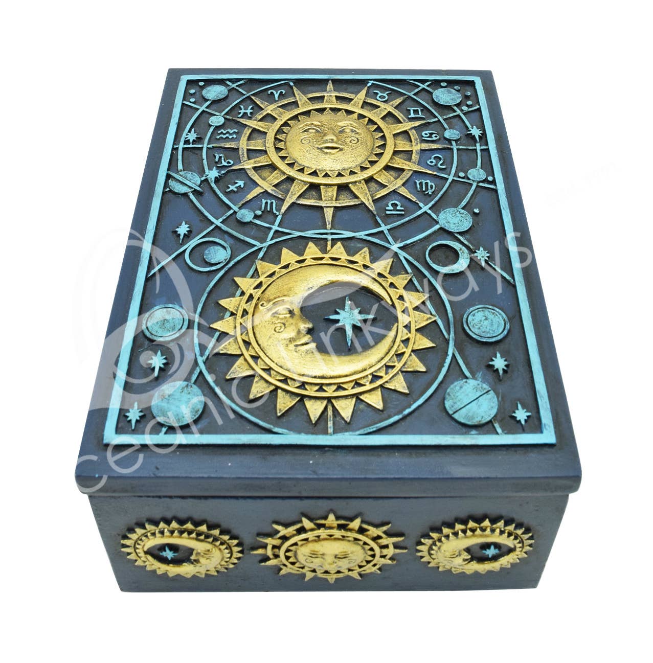 Celestial Navy Blue Box 5.60"L X 4.15"W X 2.20"H