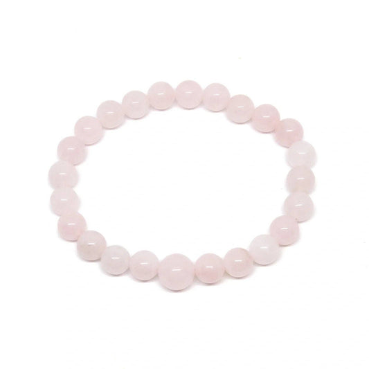 Rose Quartz Beaded Bracelet Prayer Beads 6mm - Small Wrist