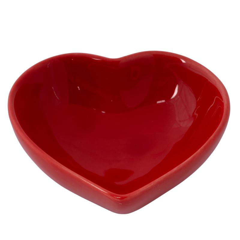 CERAMIC HEART INCENSE CONE BURNER & TRINKET BOWL